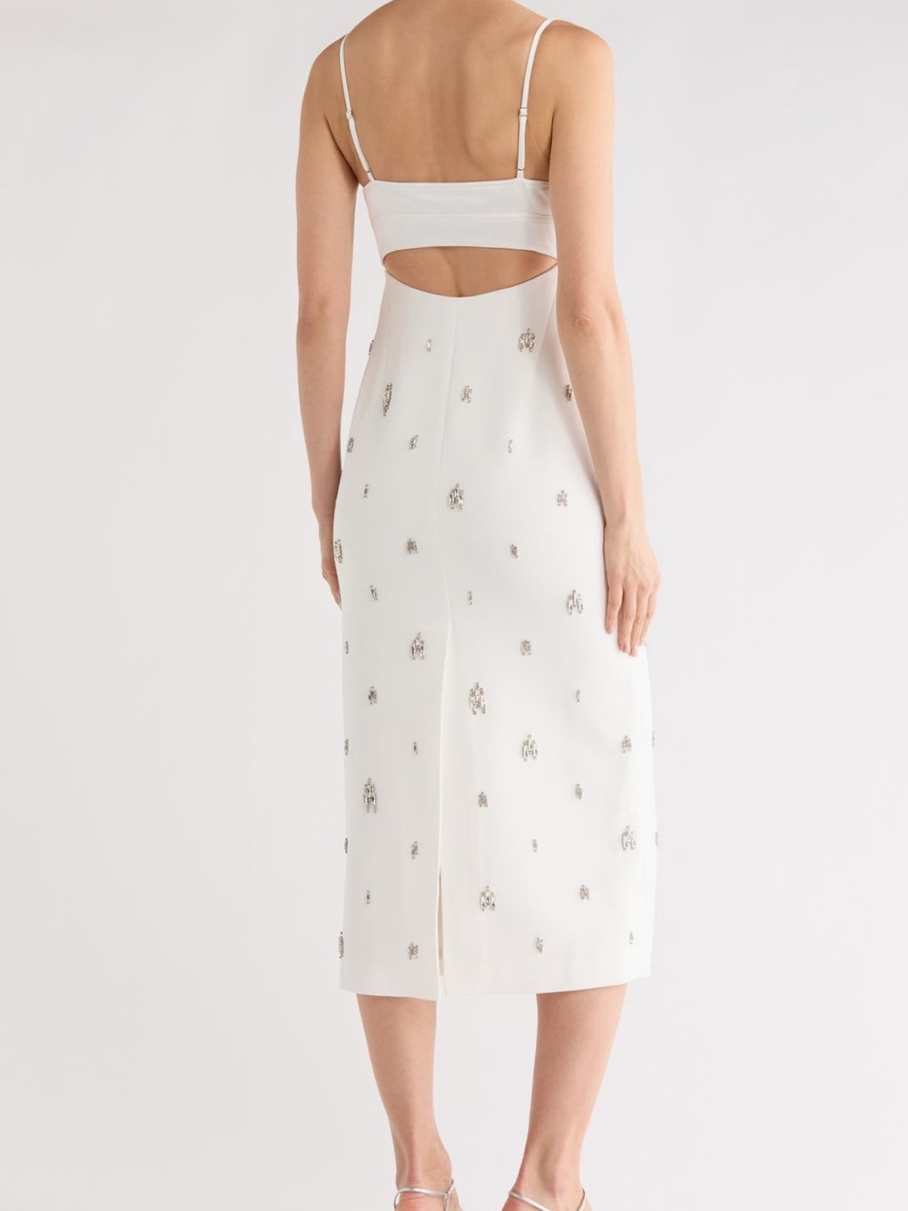 A.L.C. Alana White Embellished Midi Slip Dress - Picture 2 of 3